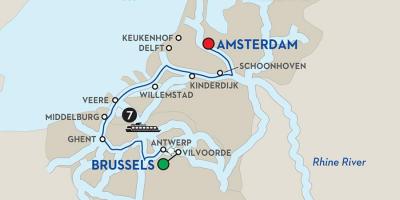 Bruxelles barco mapa