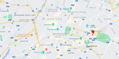Mapa da place schuman Bruxelas