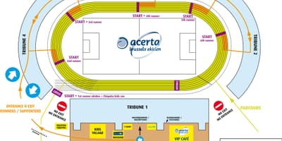 Bruxelles estádio mapa