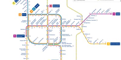 Bruxelles mapa do metrô